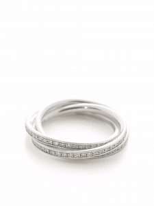 silver interlocking wedding ring